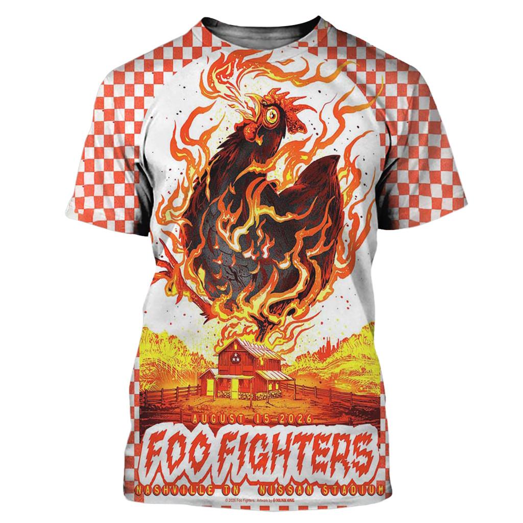 Foo Fighters Nashville TN 2026 Event Shirt Foo Fighters Merch Gifts For Music Fans - Kdjoy