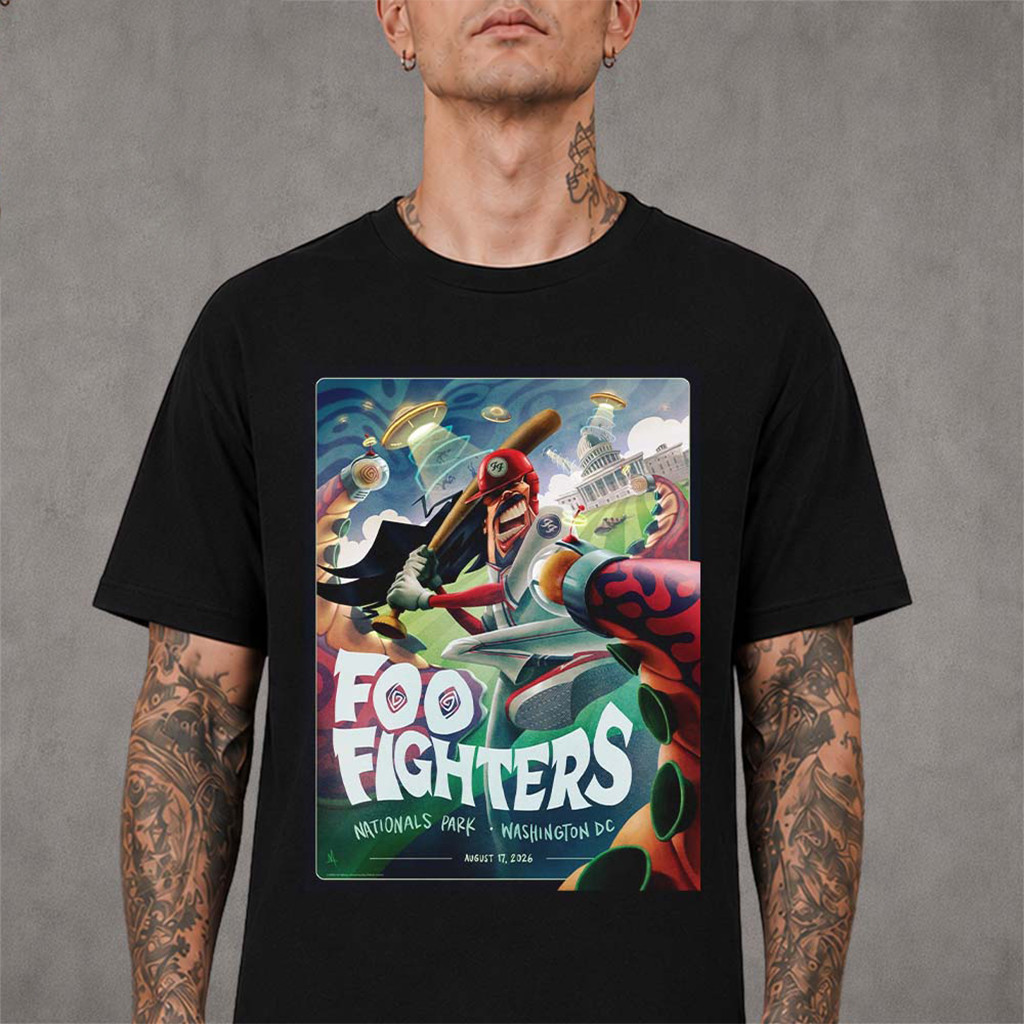Foo Fighters Washington DC 2026 Tonight Show T-Shirt Foo Fighters Merch Gifts For Music Fans - Kdjoy