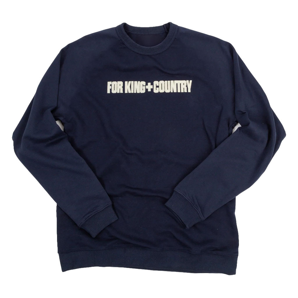 For King And Country Merch 2026 Felt Letter Crewneck Sweatshirt Gift For Music Lovers - Kdjoy For King And Country Merch 2026 Felt Letter Crewneck Sweatshirt Gift For Music Lovers - Kdjoy