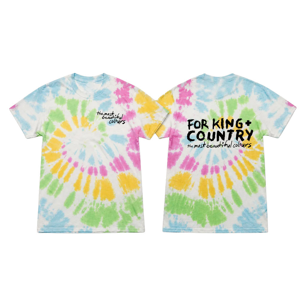 For King And Country Merch 2026 The Most Beautiful Colours Album Tie Dye T-Shirt Fan Gifts - Kdjoy