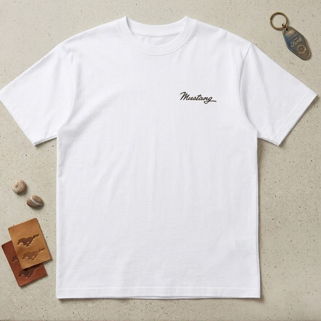 Ford Mustang Printed Logo Shirt 2026 White Ford Merch Best Gift For Brothers - Kdjoy Ford Mustang Printed Logo Shirt 2026 White Ford Merch Best Gift For Brothers - Kdjoy