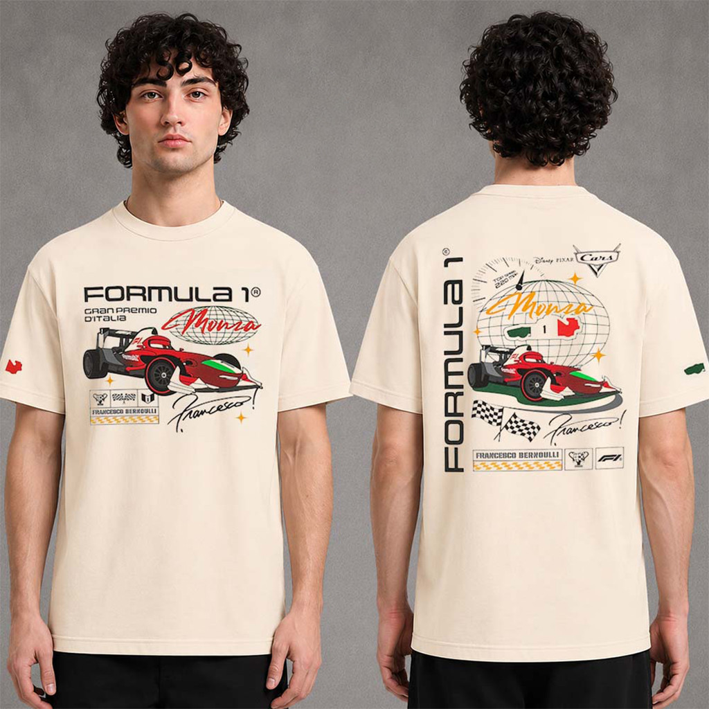 Formula 1 X Monza 2026 Cars Francesco Bernoulli T-Shirt F1 Merch Gifts For Racing Fans - Kdjoy