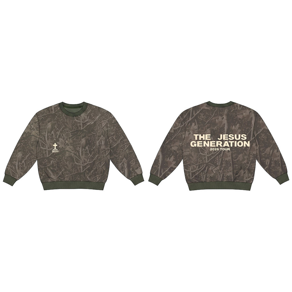 Forrest Frank Merch 2026 The Jesus Generation Tour Camo Sweatshirt Forrest Frank Tour Merch - Kdjoy