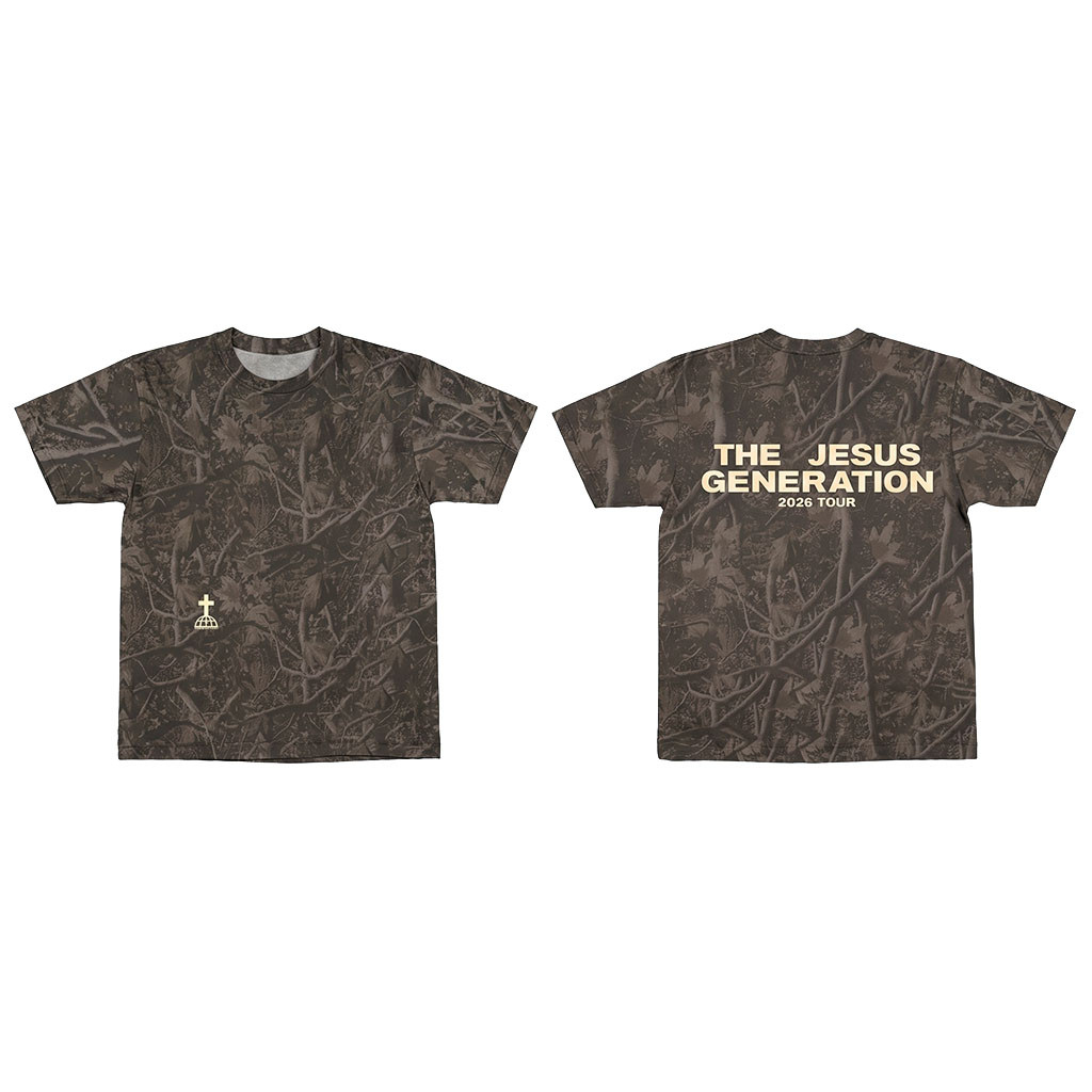 Forrest Frank Merch 2026 The Jesus Generation Tour T-Shirt Camo Forrest Frank Concert Merch - Kdjoy