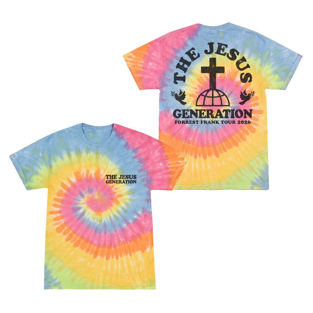 Forrest Frank Merch 2026 The Jesus Generation Tour Tie Dye T-Shirt Forrest Frank Tour Merch - Kdjoy