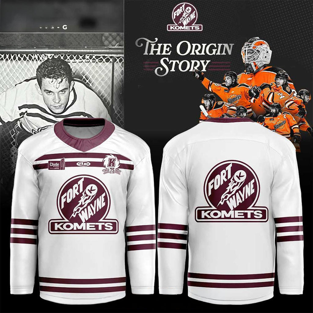 Fort Wayne Komets 1952 The Origin Story Hockey Jersey Fort Wayne Komets Merch Fan Gifts - Kdjoy