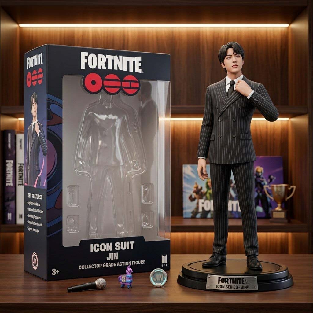 Fortnite x JIN BTS Collector Grade Action Funko Pop JIN BTS Merch Display Room Decor Fan Gifts - Kdjoy Fortnite x JIN BTS Collector Grade Action Funko Pop JIN BTS Merch Display Room Decor Fan Gifts - Kdjoy