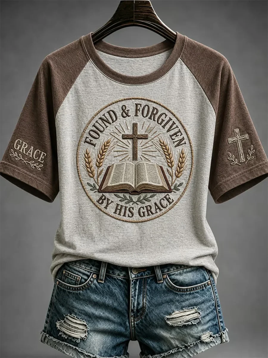 Found Forgiven By His Grace T-Shirt Christian Faith Tee Unique Gift For Wife Birthday - Kdjoy Found Forgiven By His Grace T-Shirt Christian Faith Tee Unique Gift For Wife Birthday - Kdjoy