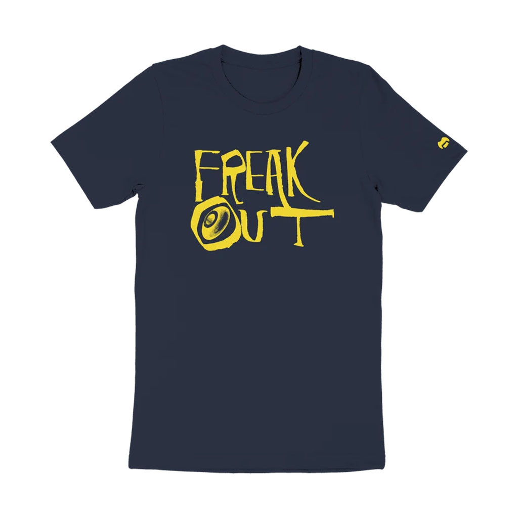 Frank Zappa Merch 2026 Freak Out Navy T-Shirt Frank Zappa Shirt Music Related Gifts For Guys