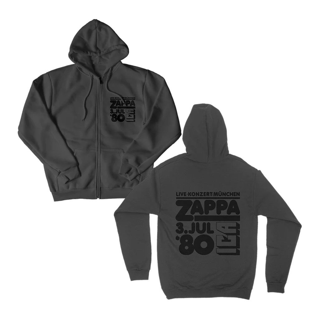Frank Zappa Merch 2026 Munich '80 Zip Hoodie Frank Zappa Tour Merch Gift For Fans
