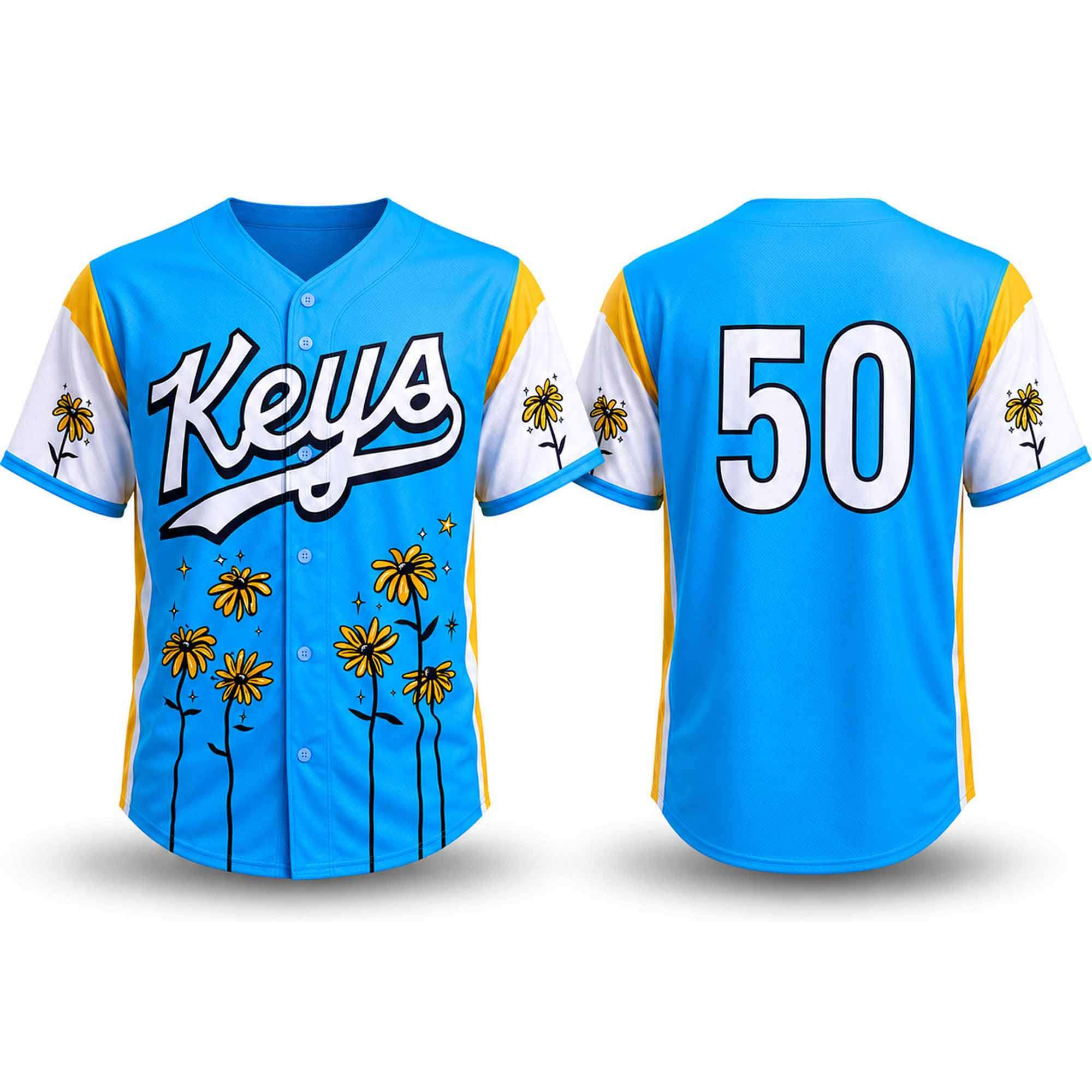 Frederick Keys Blooming Flowers Jersey Game Day Apparel Gifts For Frederick Keys Fans - Kdjoy
