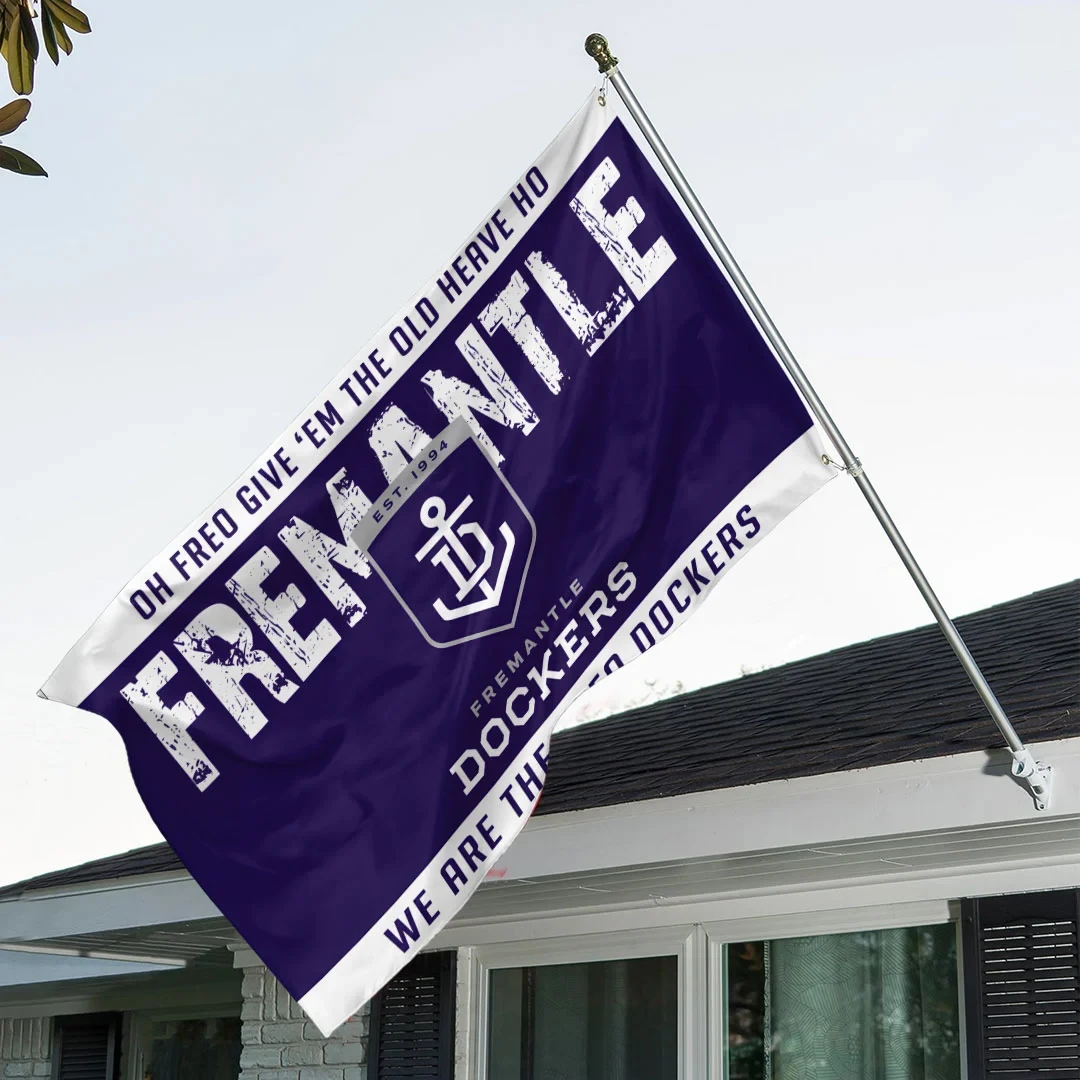 Fremantle Dockers We Are The Freo Dockers Flag Outdoor Indoor Decor Fremantle Dockers Merch - Kdjoy