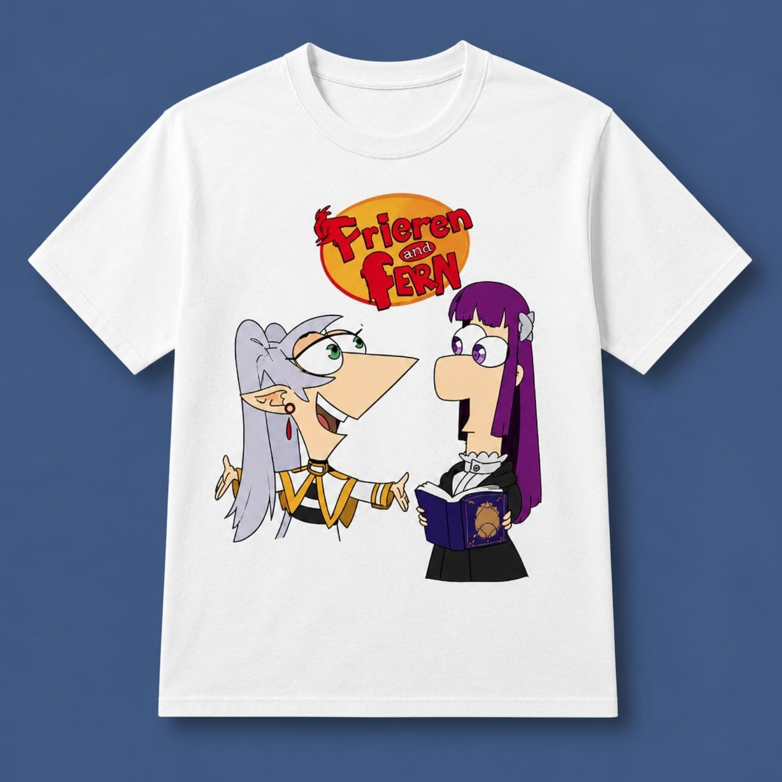 Frieren And Fern Shirt Funny Phineas And Ferb Parody T-Shirt Gift For Him Her - Kdjoy