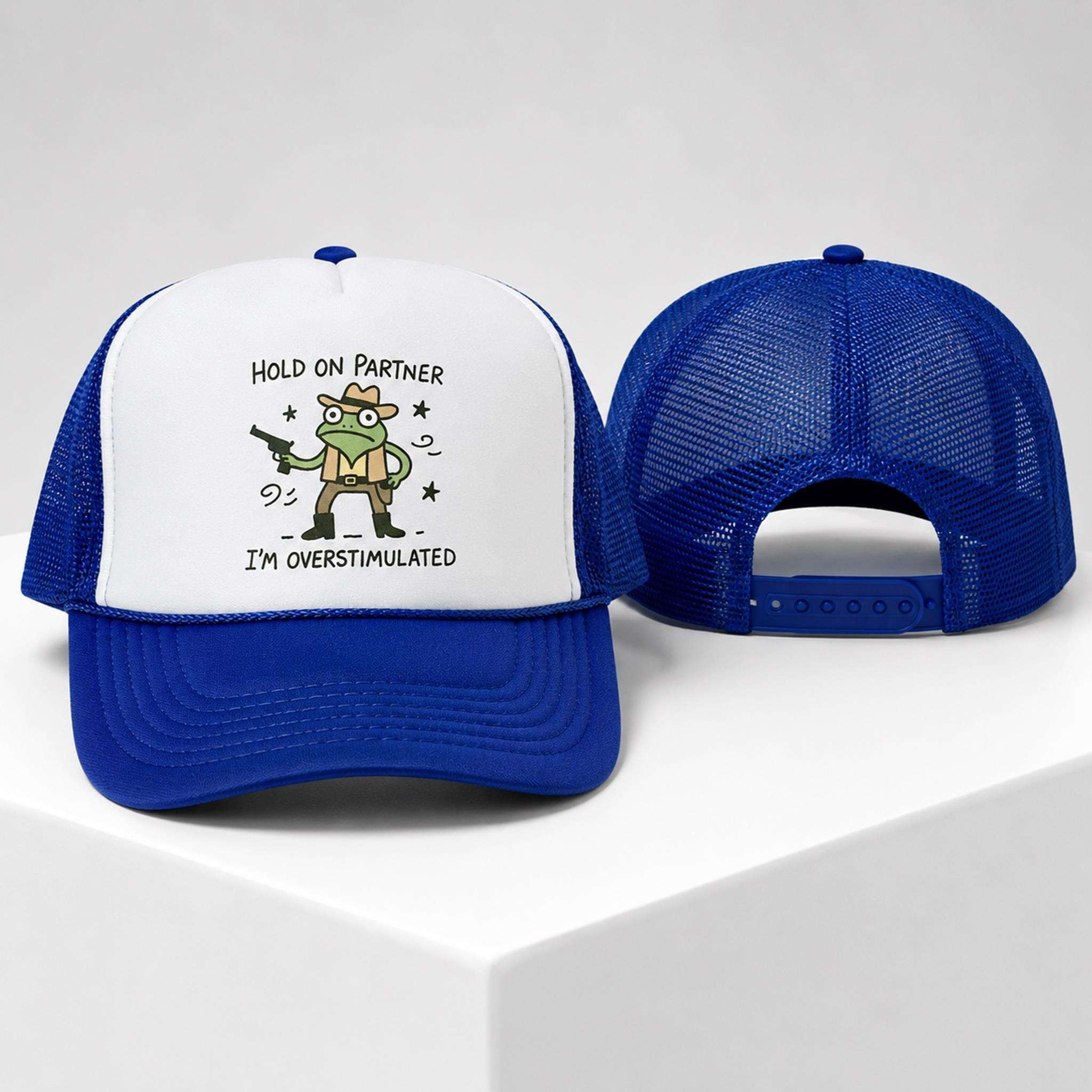 Frog Hold On Partner I'm Overstimulated 2026 Hat Birthday Gift Ideas For Husband - Kdjoy Frog Hold On Partner I'm Overstimulated 2026 Hat Birthday Gift Ideas For Husband - Kdjoy