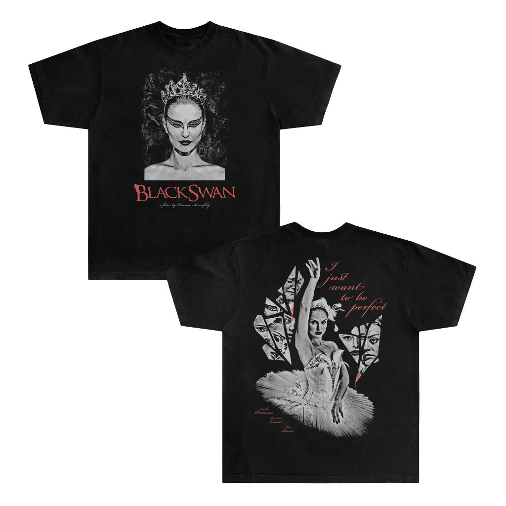From The Void Merch 2026 Black Swan T-Shirt I Just Want To Be Perfect Shirt Horror Fan Gifts - Kdjoy