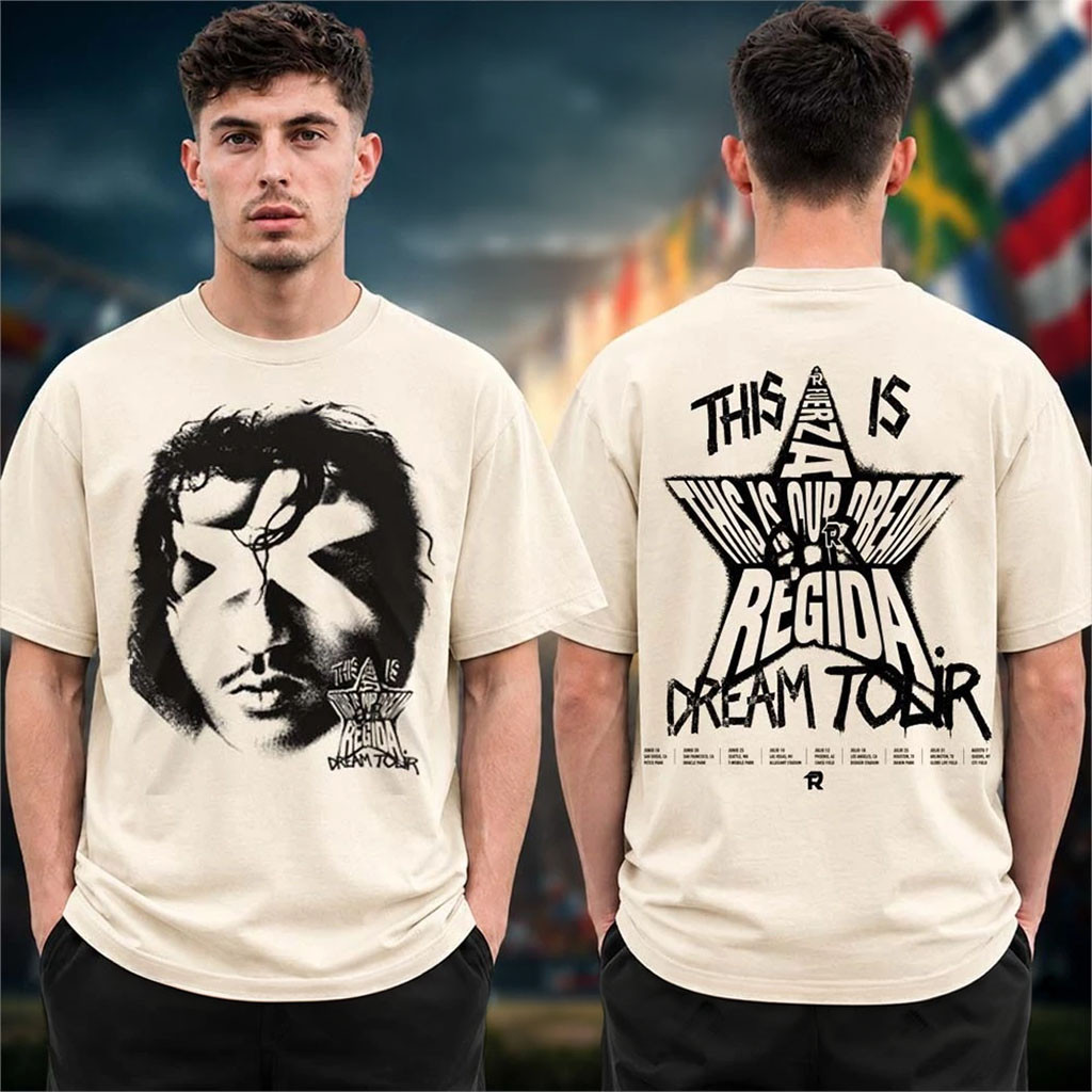 Fuerza Regida Merch This Is Our Dream Tour 2026 Head Star Tour Shirt Present For Music Lovers - Kdjoy