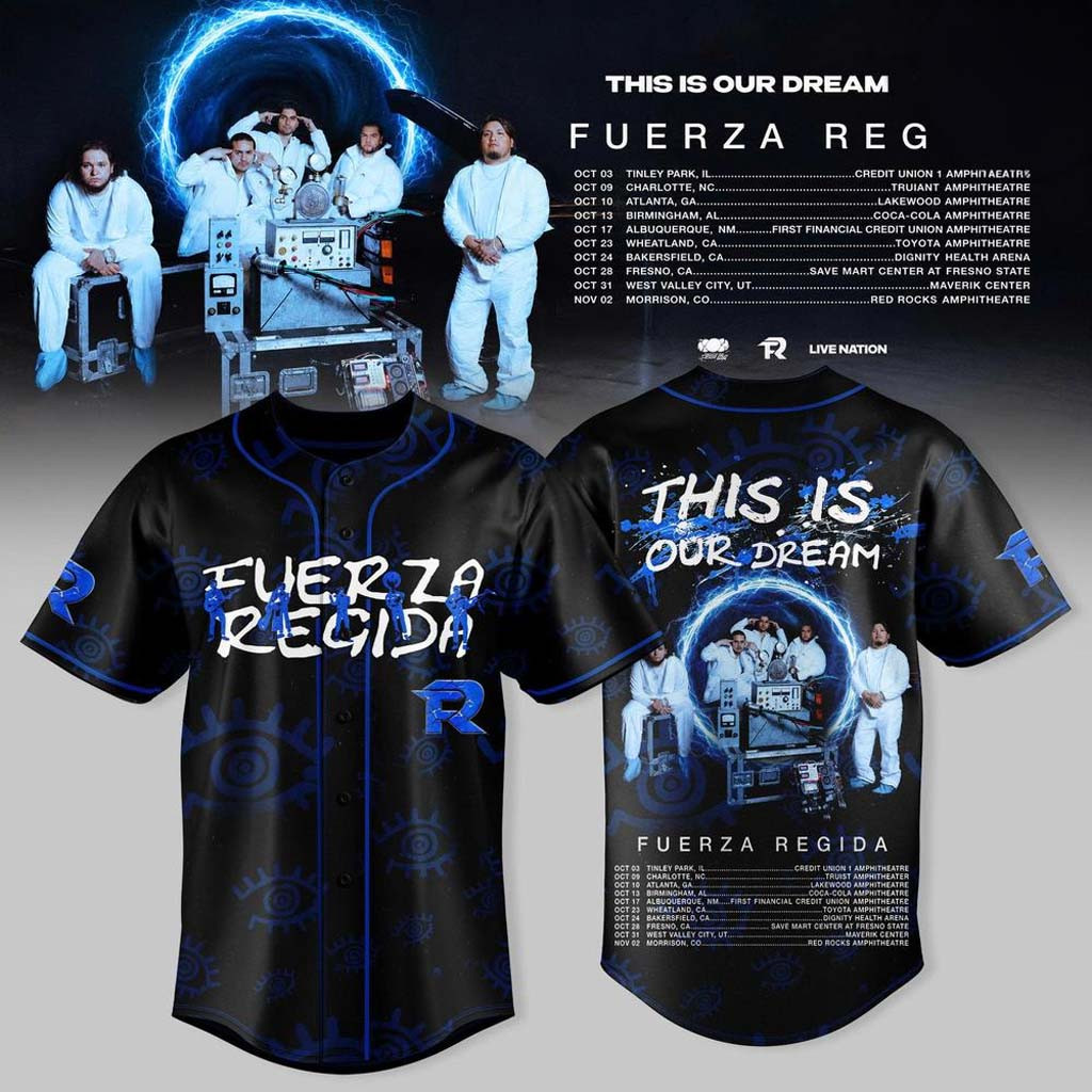 Fuerza Regida This Is Our Dream Tour 2026 Leg 2 Jersey Fuerza Regida Merch Band Fan Gifts - Kdjoy