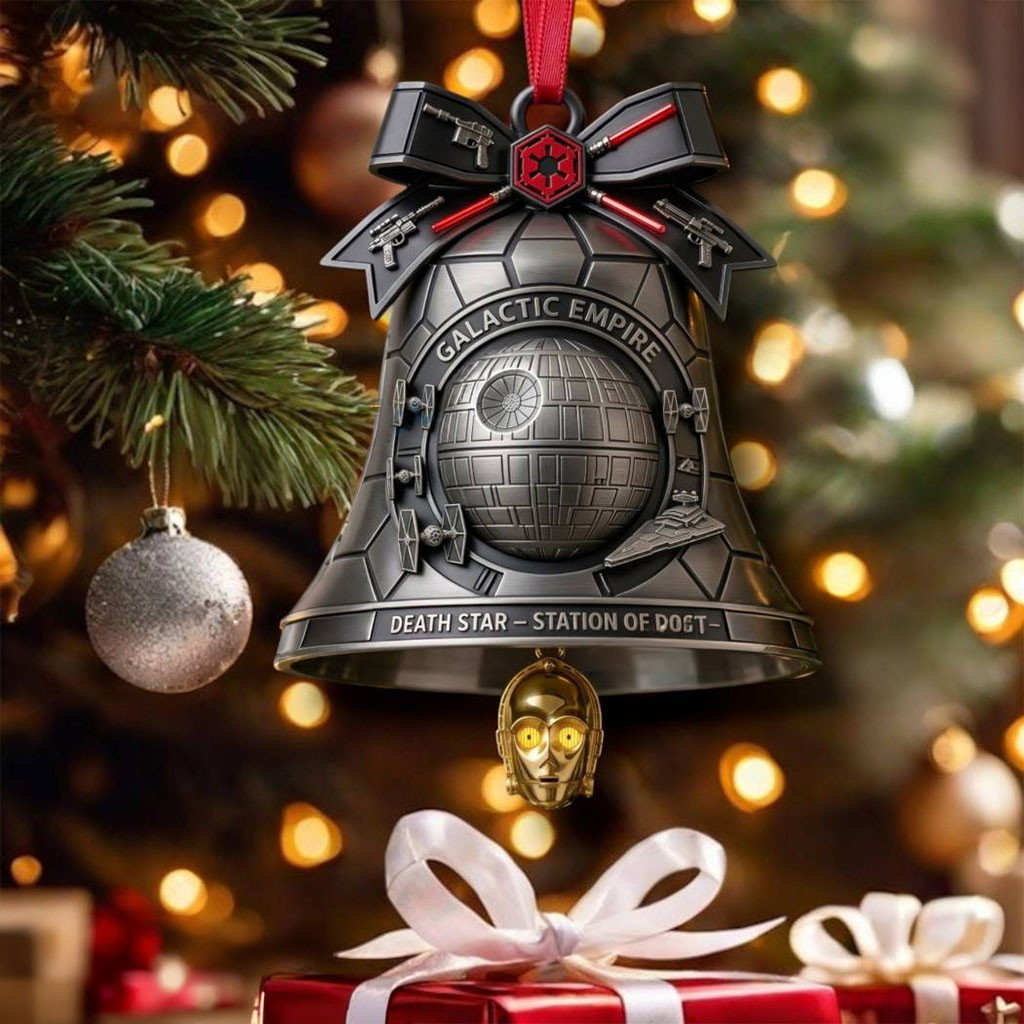Galactic Empire Death Star Station Of Doom Bell Ornament Cool Xmas Ornament Christmas Gifts - Kdjoy
