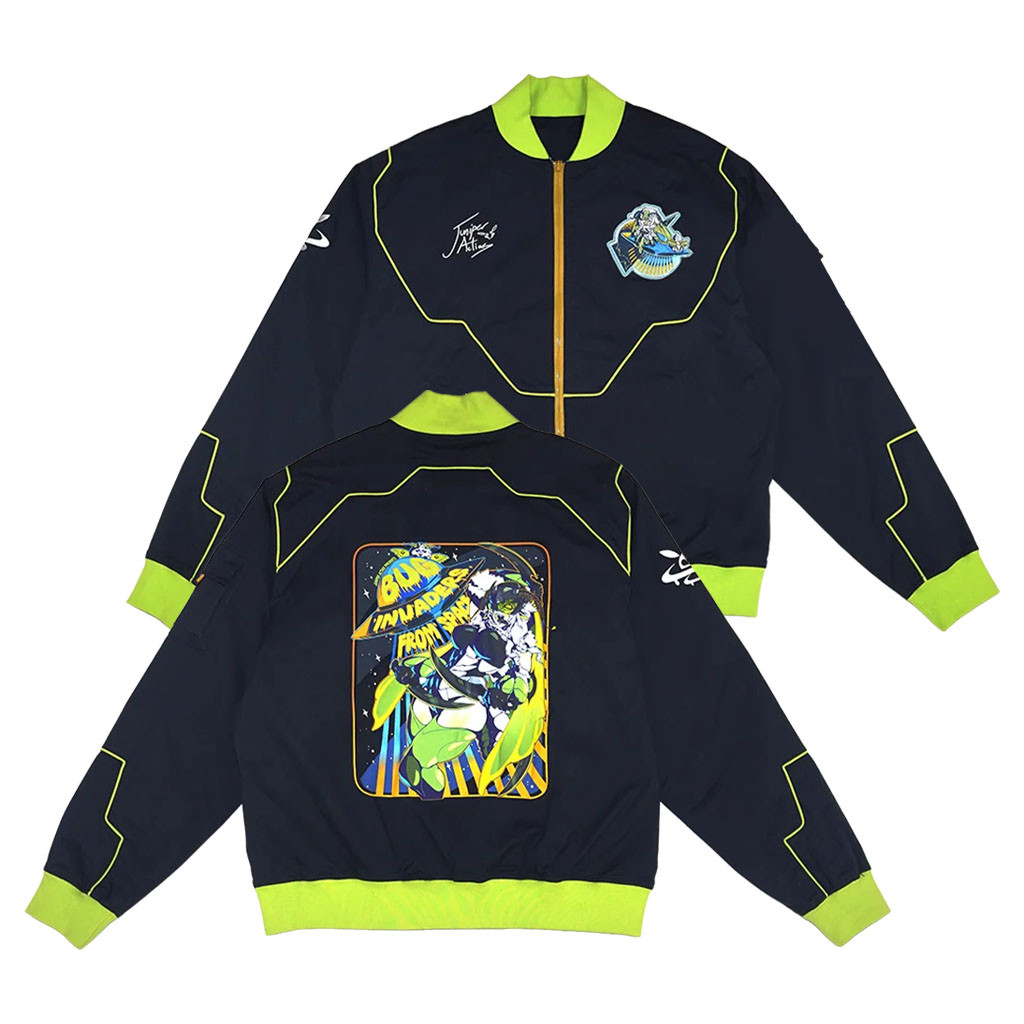 Gamer Supps Merch 2026 Space Invader Juniper Bomber Jacket Birthday Gift For BFF - Kdjoy