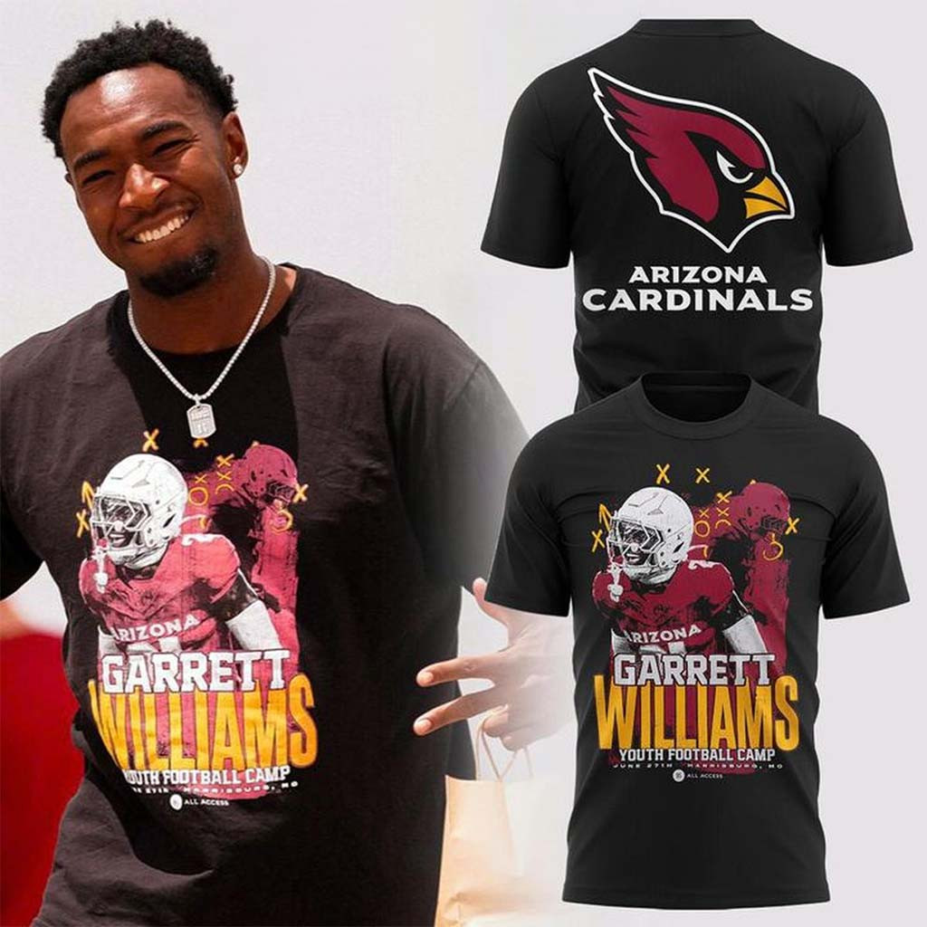Garrett Williams Arizona Cardinals Youth Football Camp T-Shirt Garrett Williams Merch Fan Gifts - Kdjoy