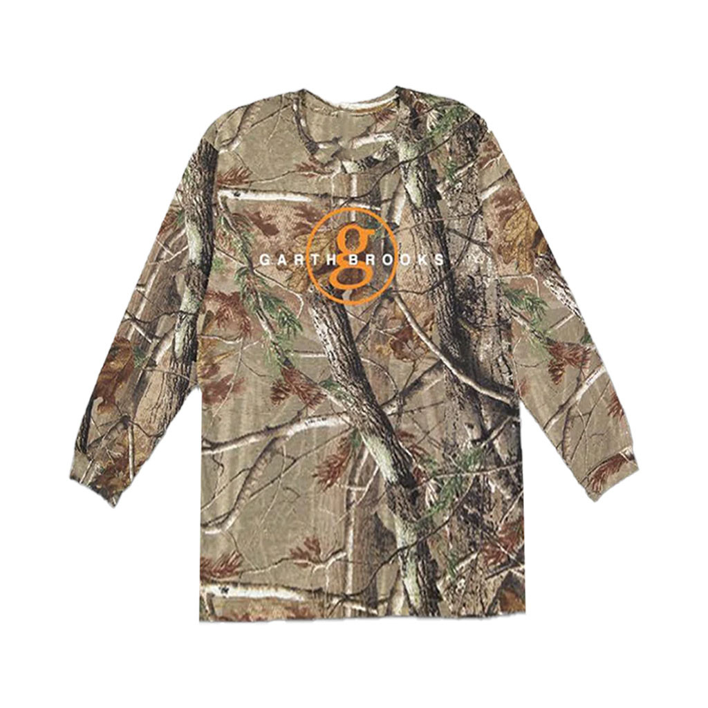 Garth Brooks Merch 2026 Circle G Camo Long Sleeve Shirt Gift For Country Music Lovers - Kdjoy