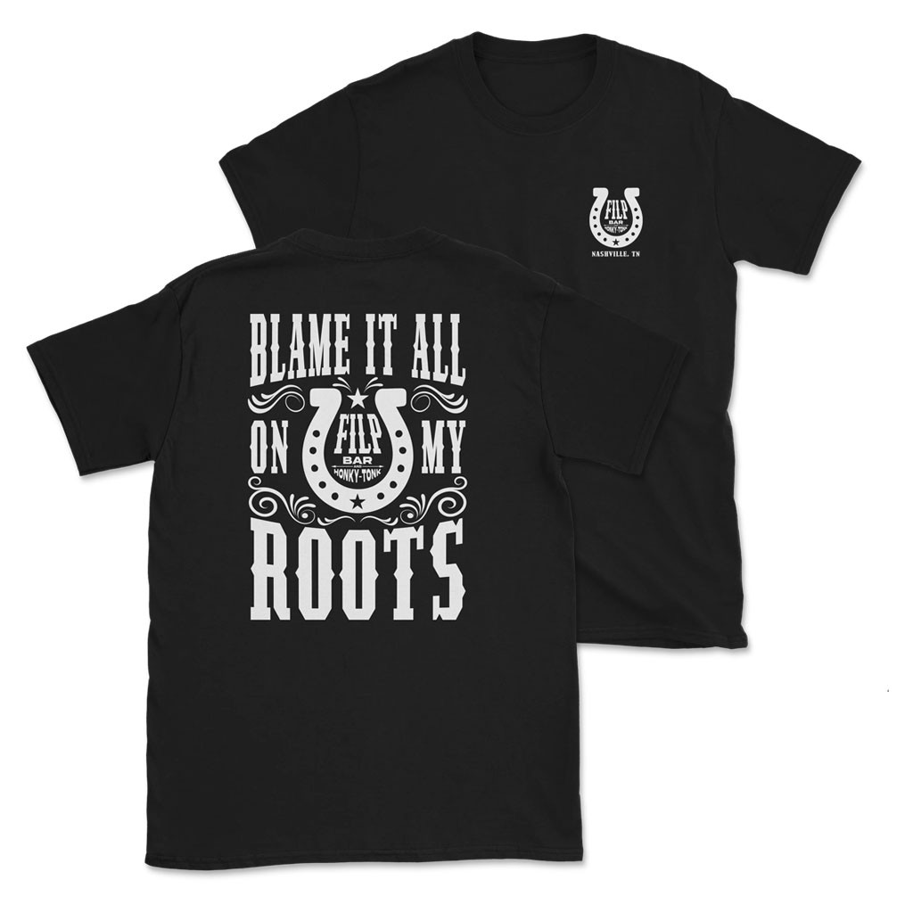 Garth Brooks Merch 2026 Horseshoe Roots T-Shirt Blame It All On My Roots Shirt Fan Gifts - Kdjoy