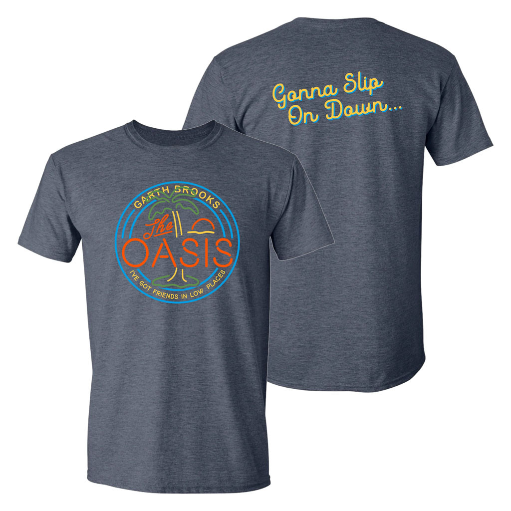 Garth Brooks Merch 2026 The Oasis T-Shirt Gonna Slip On Down Shirt Gift For Country Fans - Kdjoy Garth Brooks Merch 2026 The Oasis T-Shirt Gonna Slip On Down Shirt Gift For Country Fans - Kdjoy
