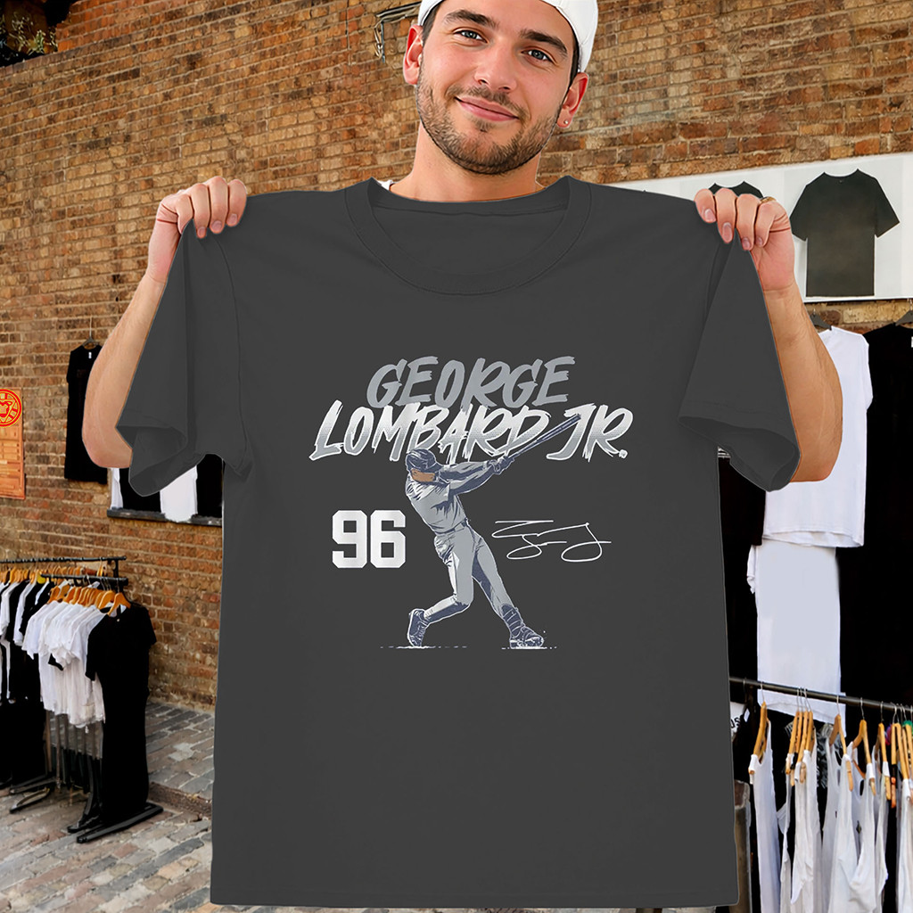 George Lombard Jr Shirt Slugger Swing Number Bronx Baseball Tee New York Yankees Merch - Kdjoy