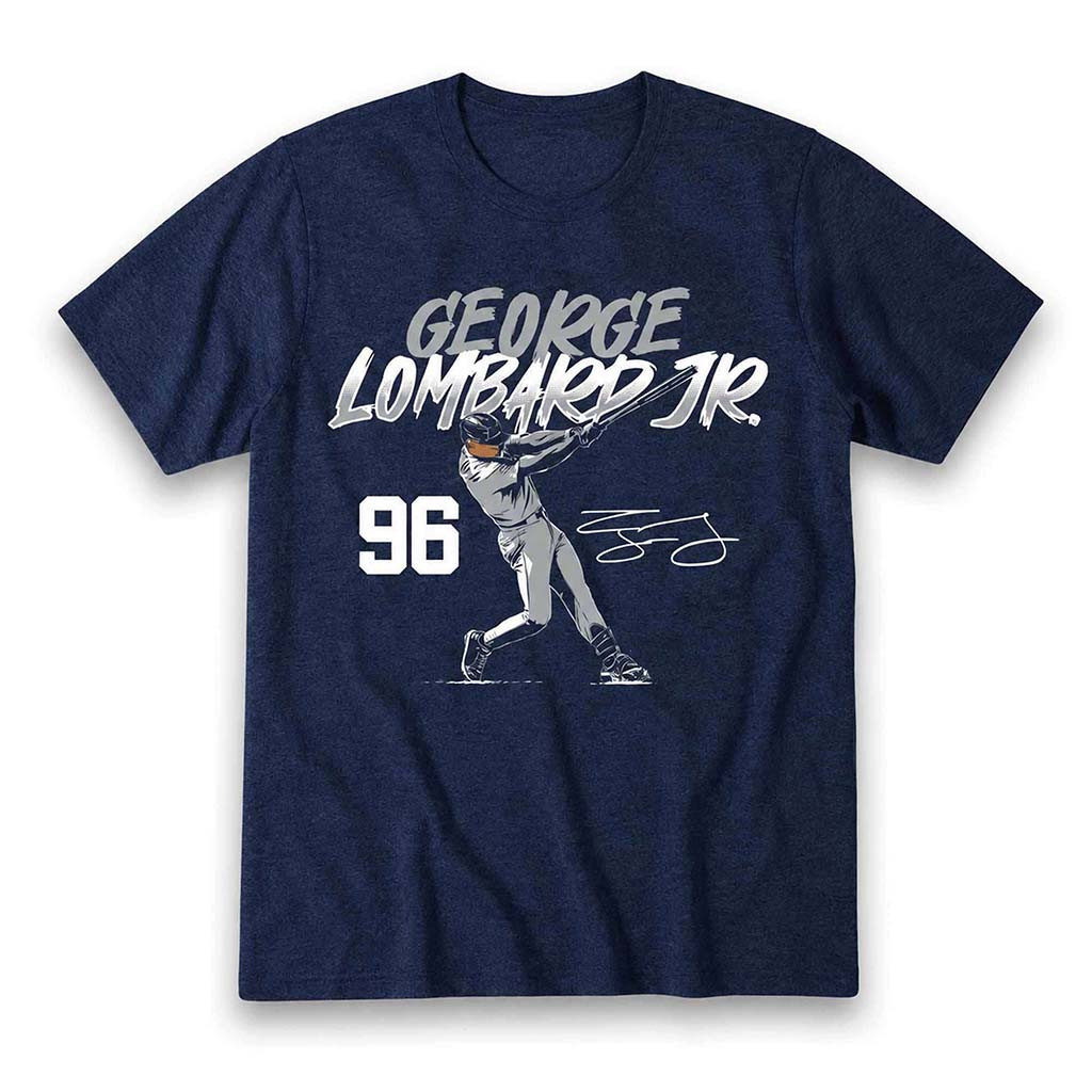 George Lombard Jr Slugger Swing Number Shirt New York Yankees Merch Gifts For Fans - Kdjoy George Lombard Jr Slugger Swing Number Shirt New York Yankees Merch Gifts For Fans - Kdjoy
