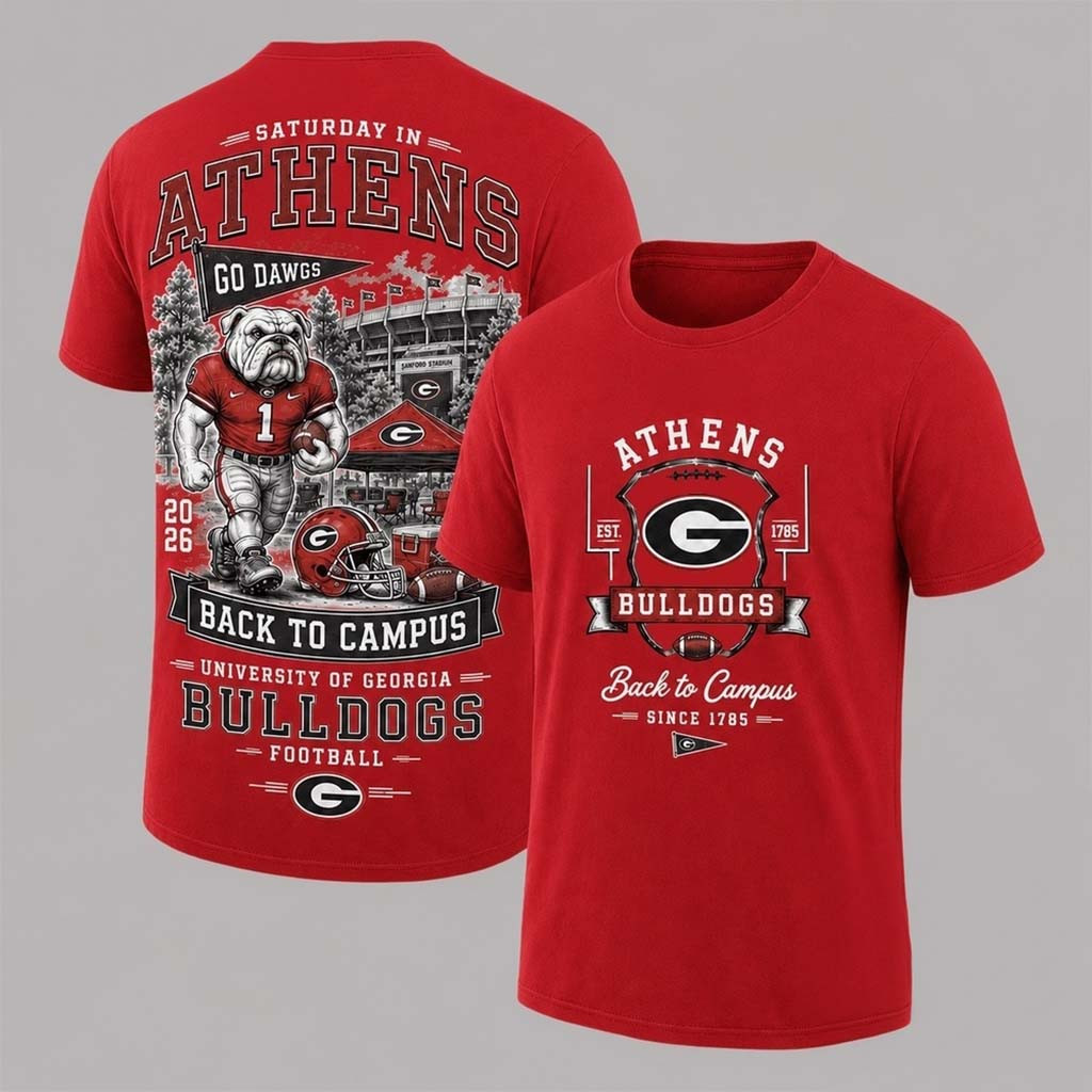 Georgia Bulldogs 2026 Back To Campus T-Shirt Georgia Bulldogs Merch Gift For Football Fans - Kdjoy