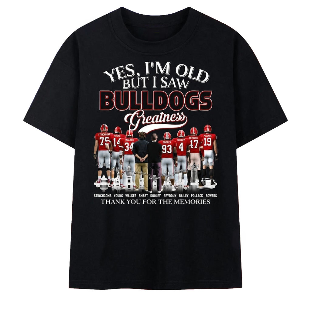 Georgia Bulldogs Greatness Signatures Vintage Shirt Georgia Bulldogs Merch Football Gifts - Kdjoy