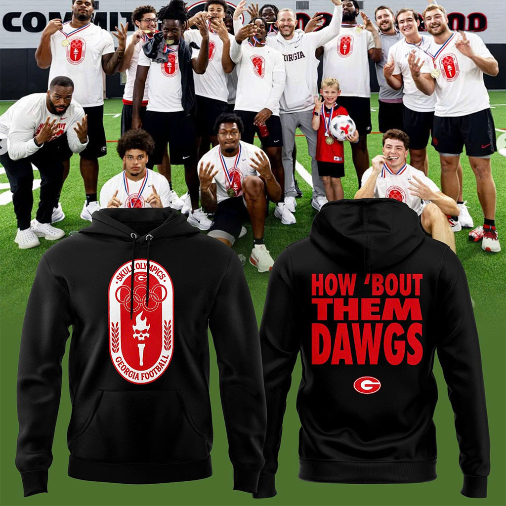 Georgia Bulldogs Skull Olympics Black Hoodie How Bout Them Dawgs Hoodie Georgia Football Merch - Kdjoy Georgia Bulldogs Skull Olympics Black Hoodie How Bout Them Dawgs Hoodie Georgia Football Merch - Kdjoy
