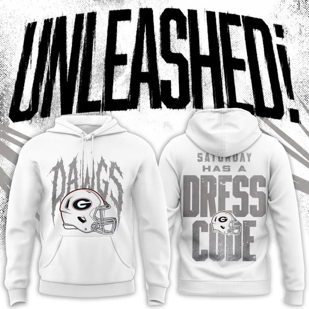 Georgia Bulldogs Whiteout Dawgs Saturday Has A Dress Code Hoodie Georgia Bulldogs Merch 2026 - Kdjoy