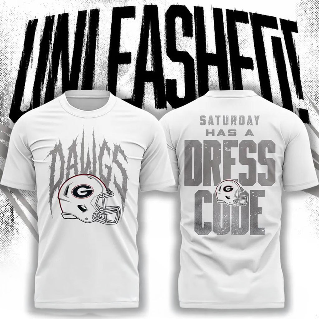 Georgia Bulldogs Whiteout Dawgs Saturday Has A Dress Code T-Shirt Georgia Bulldogs Merch 2026 - Kdjoy Georgia Bulldogs Whiteout Dawgs Saturday Has A Dress Code T-Shirt Georgia Bulldogs Merch 2026 - Kdjoy