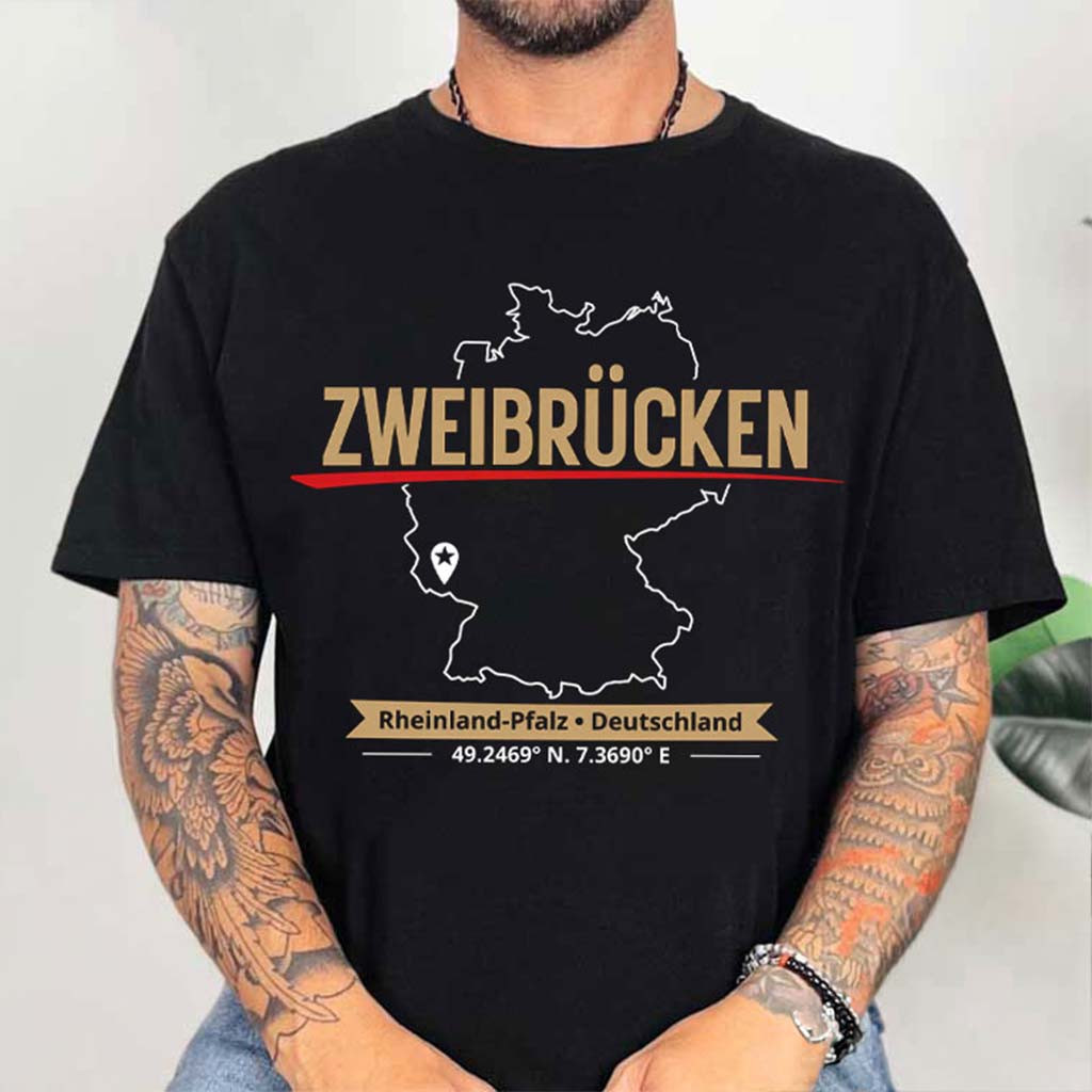 Germany Souvenir Zweibrucken Deutschland T-Shirt Gift Ideas For Husband - Kdjoy