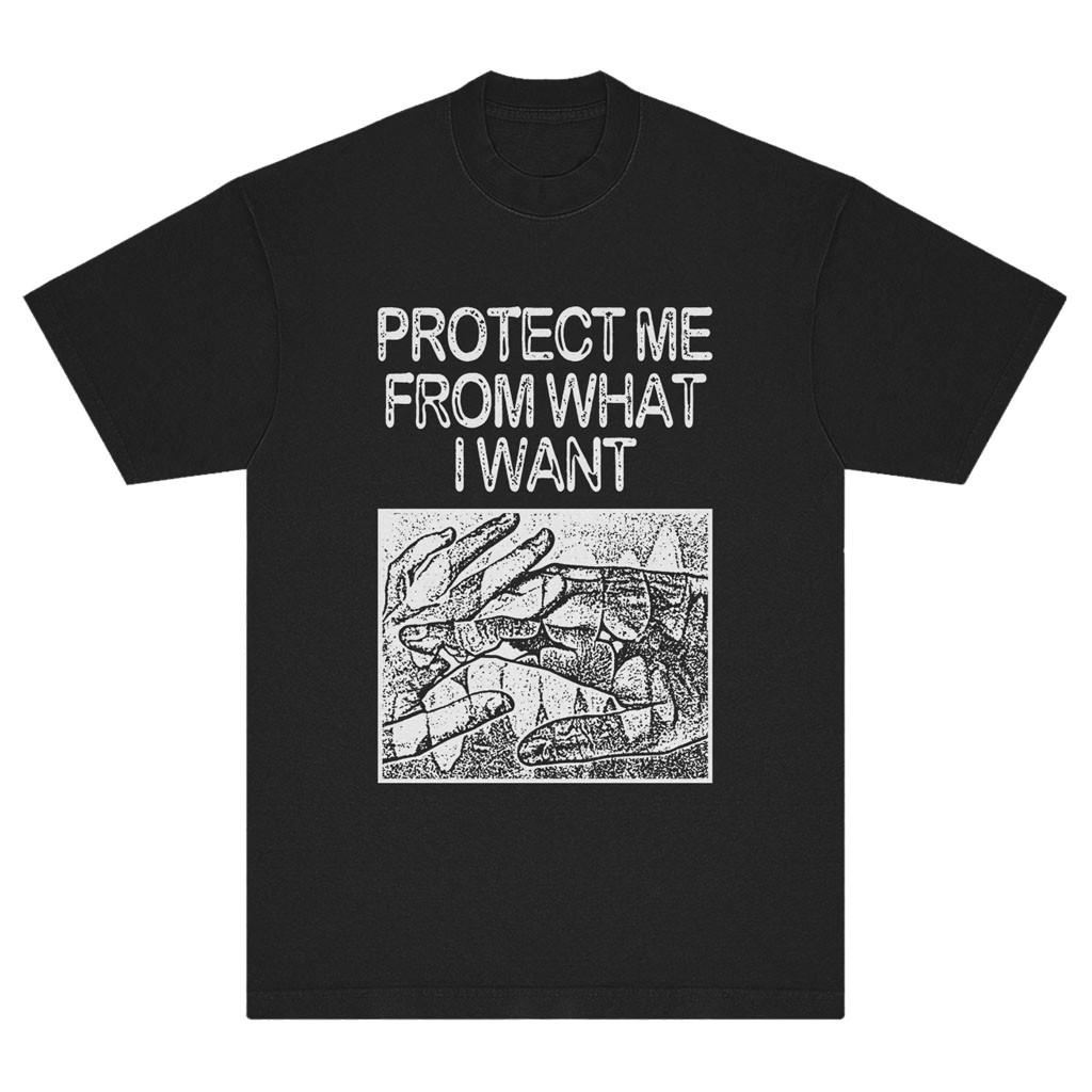 Get A Real Job Kid Merch 2026 Protect Me From What I Want Black T-Shirt Gift For Friends