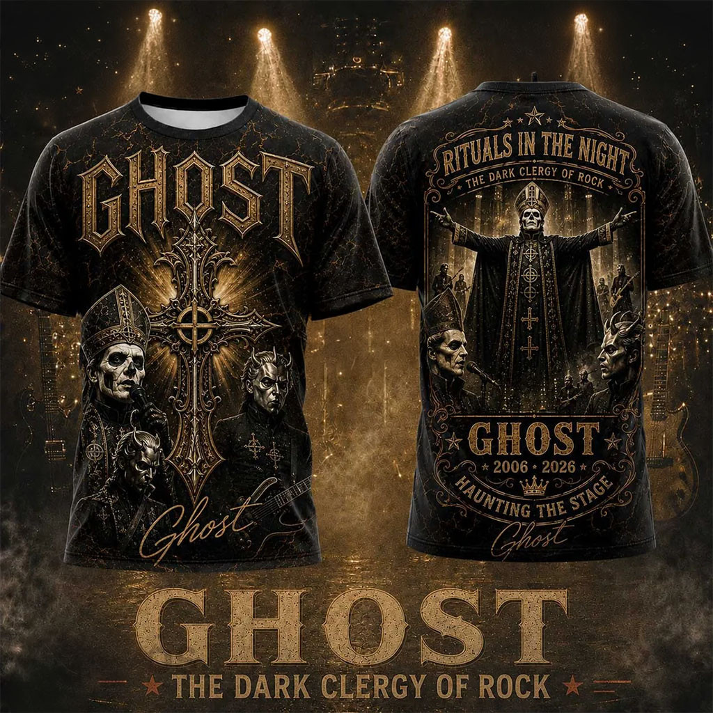 Ghost Dark Clergy 2006-2026 Anniversary T-Shirt Ghost Band Merch Presents For Music Lovers - Kdjoy