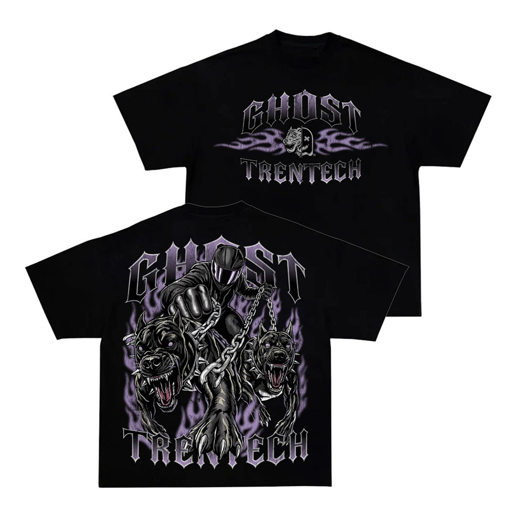 Ghost Racing Merch 2026 Leashed Up Shirt Black Ghost X Tren Tech Merch Gift For My Brothers - Kdjoy Ghost Racing Merch 2026 Leashed Up Shirt Black Ghost X Tren Tech Merch Gift For My Brothers - Kdjoy