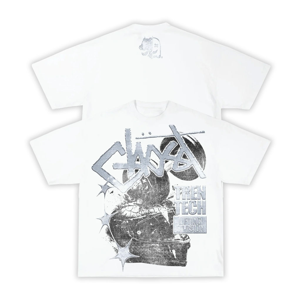 Ghost Racing Merch 2026 Lifting Division Black Ghost X Tren Tech T-Shirt Present For Him - Kdjoy