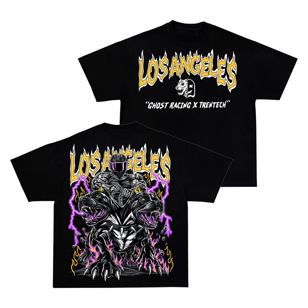 Ghost Racing Merch 2026 Los Angeles GXT Shirt Black Birthday Ideas For Boyfriend - Kdjoy