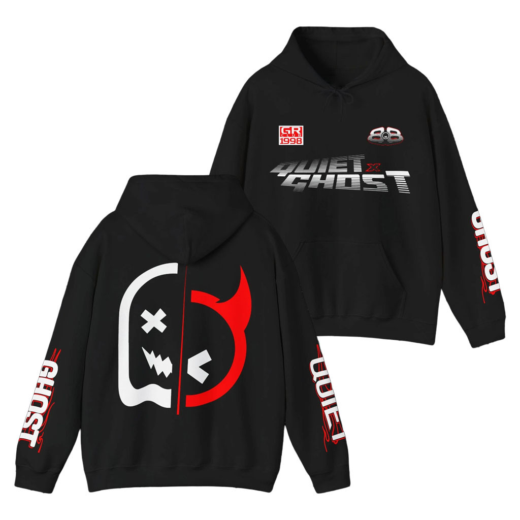 Ghost Racing Merch 2026 Quiet Club x Ghost Racing Split Logo Collab GR 1998 Hoodie Gifts - Kdjoy Ghost Racing Merch 2026 Quiet Club x Ghost Racing Split Logo Collab GR 1998 Hoodie Gifts - Kdjoy