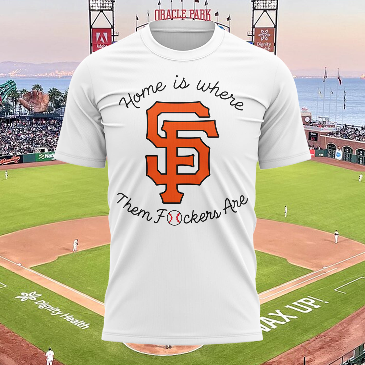 Giants Home Is Where Them Fckers Are T-Shirt New York Giants Merch Best Gifts For Baseball Lovers - Kdjoy