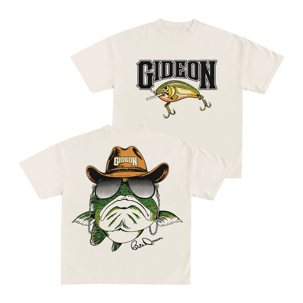 Gideon Merch 2026 Bite Down T-Shirt Fishing Lover Shirt Gift For Fathers - Kdjoy Gideon Merch 2026 Bite Down T-Shirt Fishing Lover Shirt Gift For Fathers - Kdjoy