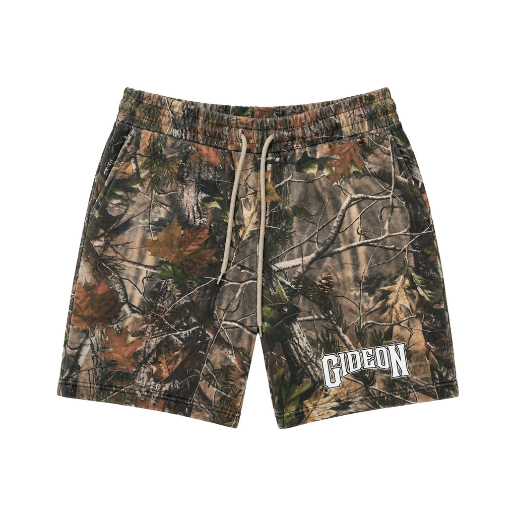 Gideon Merch 2026 Wood Camo Shorts Birthday Gift Ideas For Husband - Kdjoy