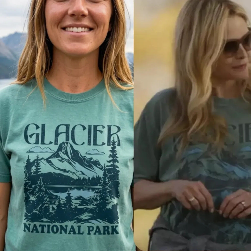 Glacier National Park T-Shirt Of Stacy Clyburn Michelle Pfeiffer In The Madison S1 Merch - Kdjoy Glacier National Park T-Shirt Of Stacy Clyburn Michelle Pfeiffer In The Madison S1 Merch - Kdjoy