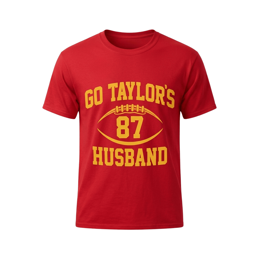 Go Taylor's Husband Shirt Travis Kelce #87 KC Chiefs Merch Present For Football Fans - Kdjoy