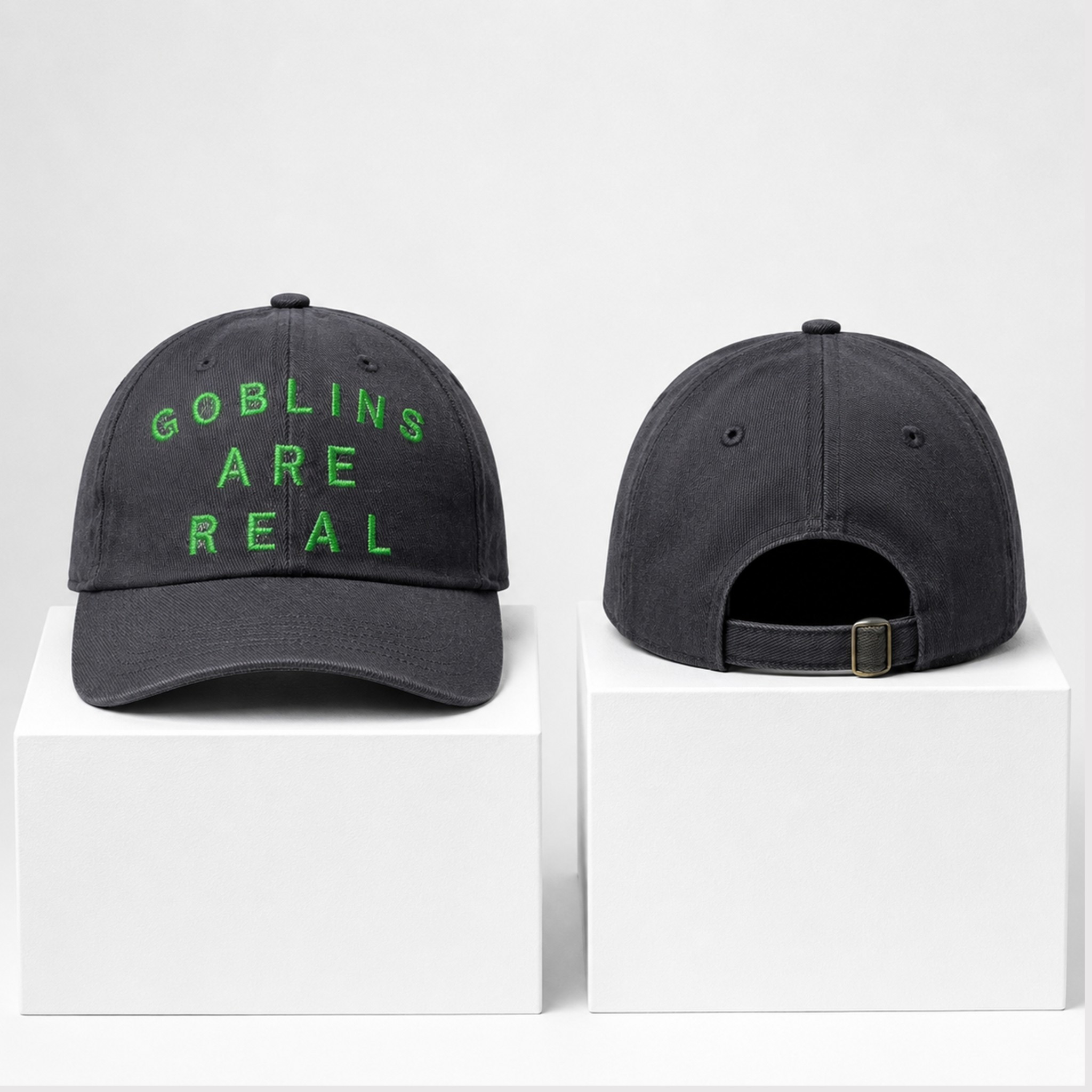 Goblins Are Real 2026 Hat Embroidered Birthday Gift For Dad - Kdjoy Goblins Are Real 2026 Hat Embroidered Birthday Gift For Dad - Kdjoy