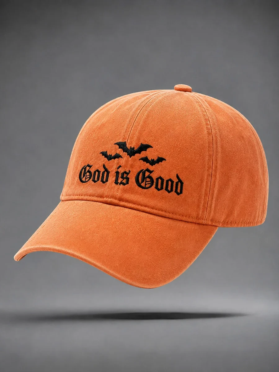 God Is Good Hat Halloween Bats Merch Gifts For Women Who Have Everything - Kdjoy