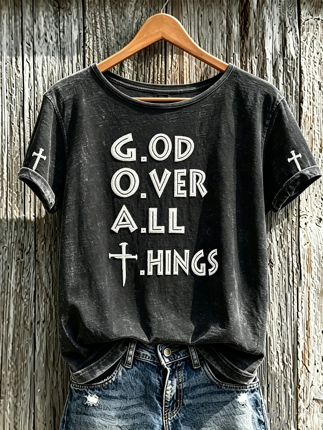 God Over All Things T-Shirt Faith Based Slogan Shirt Christian Best Friend Gifts - Kdjoy God Over All Things T-Shirt Faith Based Slogan Shirt Christian Best Friend Gifts - Kdjoy