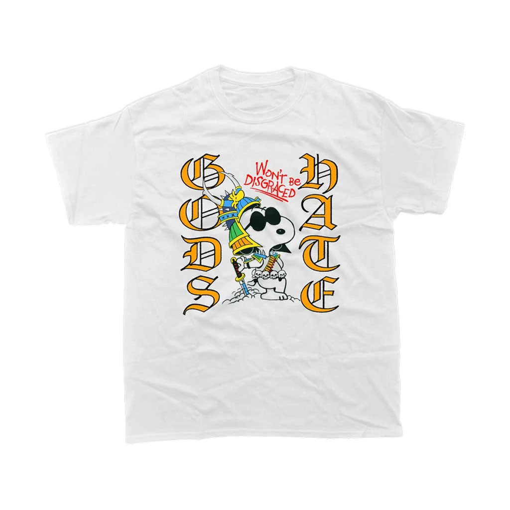 God's Hate Merch 2026 Samurai Joe Cool White T-Shirt Won't Be Disgraced Shirt Fan Apparel - Kdjoy